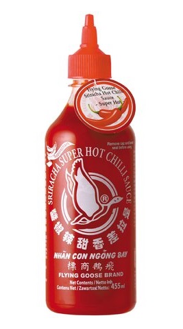 Salsa al peperoncino Sriracha super hot - Flying Goose 455ml.